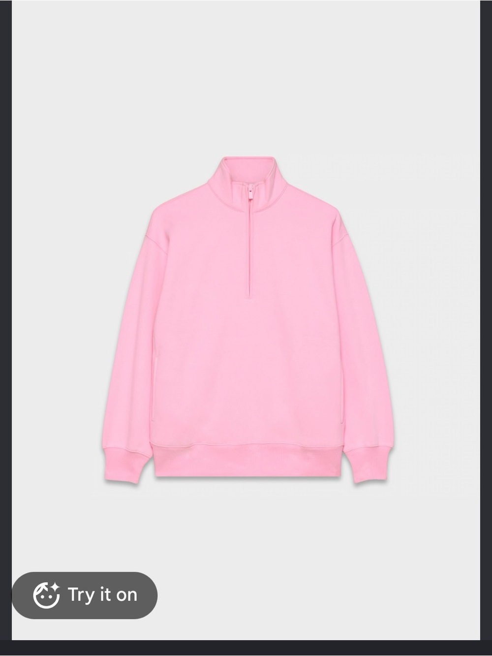PINK Victoria’s Secret Pink Half-Zip Sweater